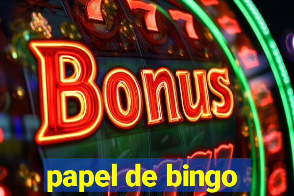 papel de bingo