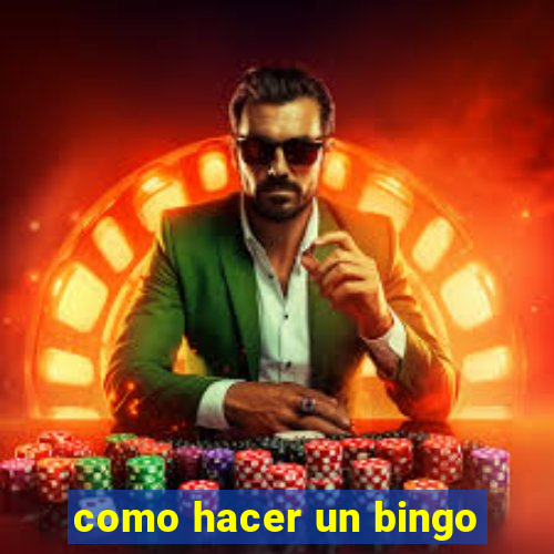 como hacer un bingo