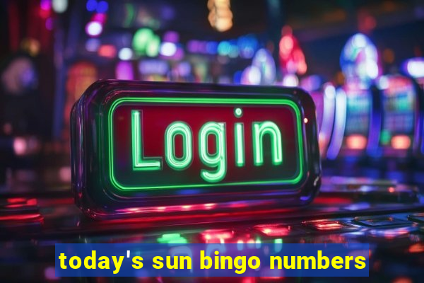 today's sun bingo numbers