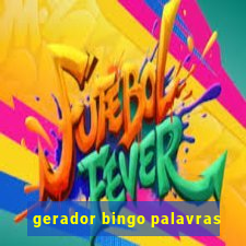 gerador bingo palavras