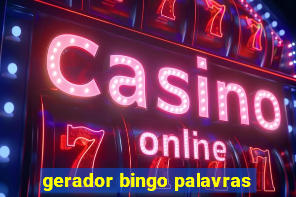 gerador bingo palavras