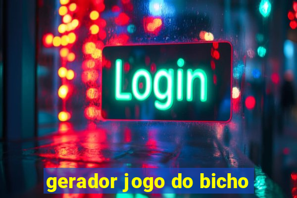 gerador jogo do bicho