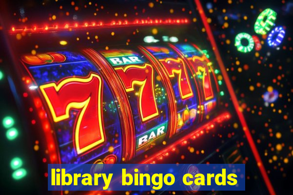 library bingo cards