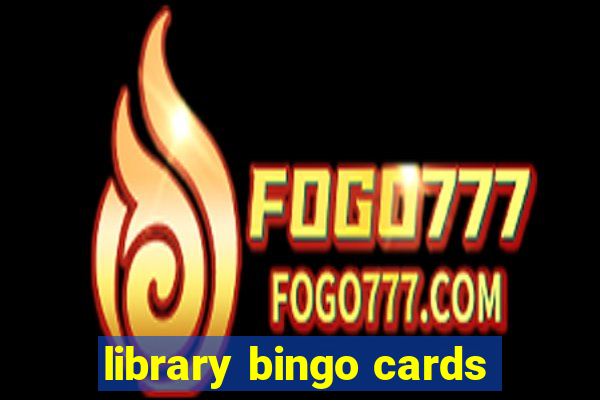 library bingo cards