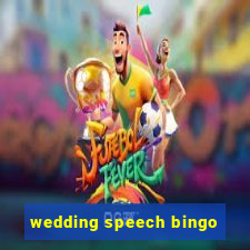 wedding speech bingo