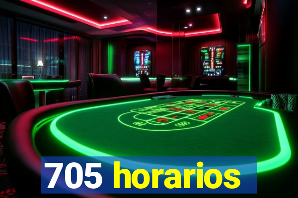 705 horarios