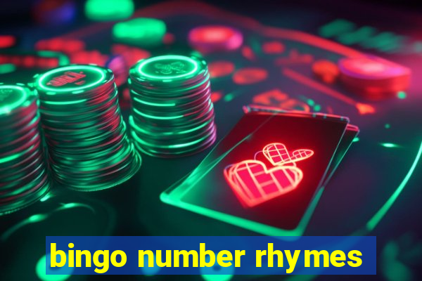 bingo number rhymes