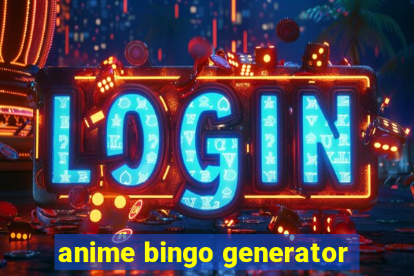 anime bingo generator