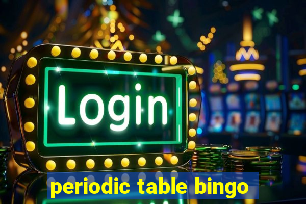 periodic table bingo