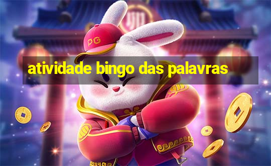 atividade bingo das palavras