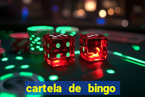 cartela de bingo vazia para imprimir