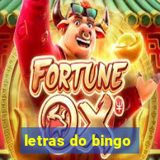 letras do bingo