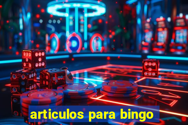 articulos para bingo