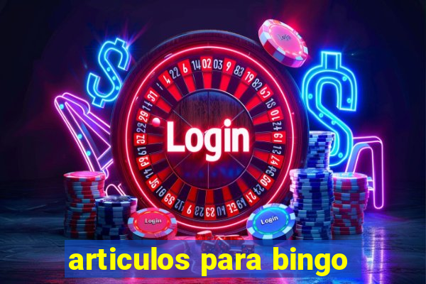 articulos para bingo