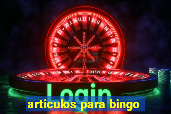 articulos para bingo