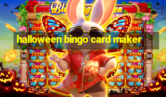 halloween bingo card maker