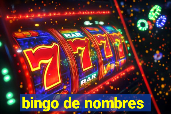 bingo de nombres