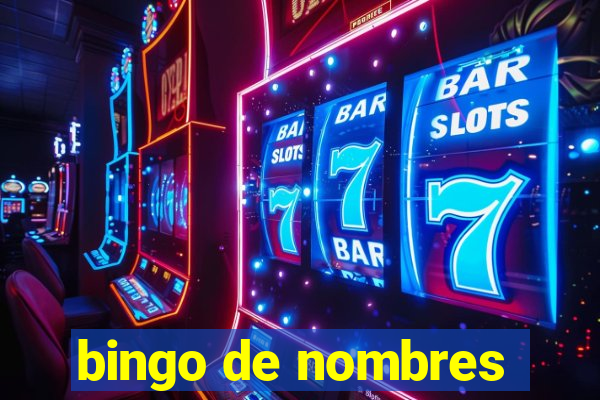 bingo de nombres