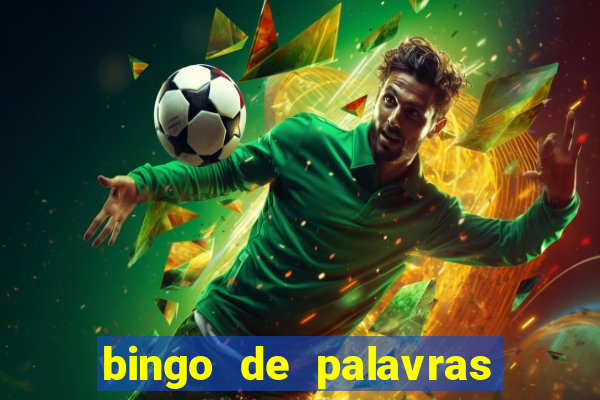 bingo de palavras colorido para imprimir