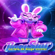 cartela de bingo escolar