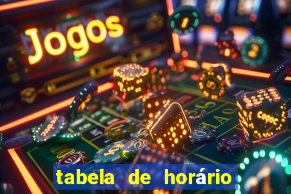 tabela de horário do fortune tiger