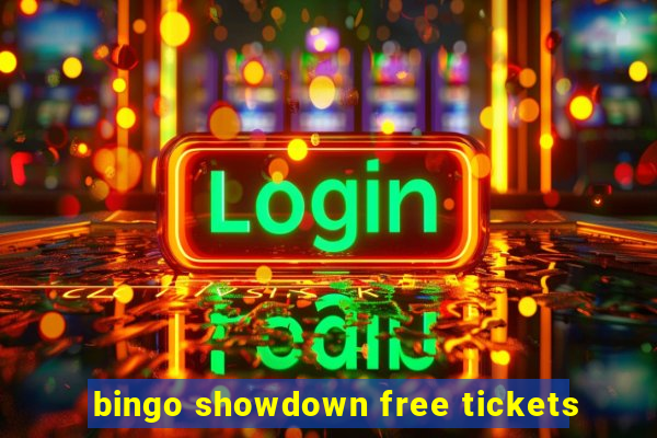 bingo showdown free tickets