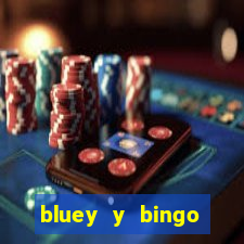 bluey y bingo bailando png