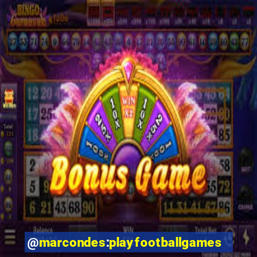 @marcondes:playfootballgames bingo football