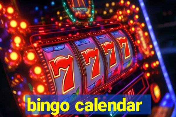 bingo calendar