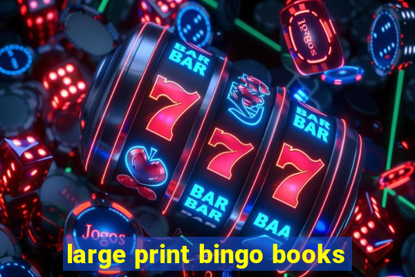 large print bingo books