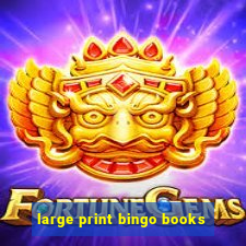 large print bingo books