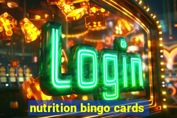 nutrition bingo cards