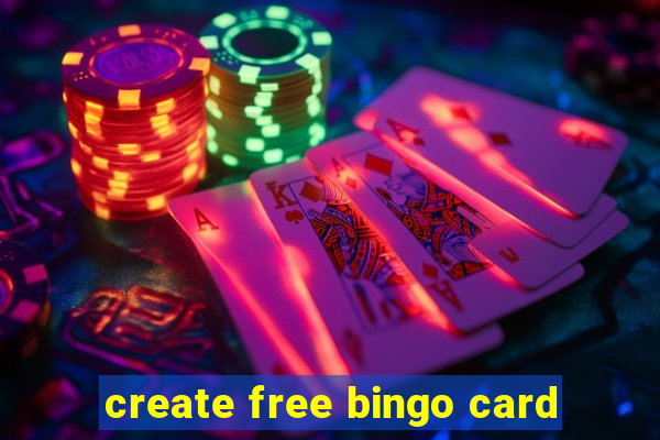 create free bingo card