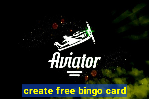 create free bingo card