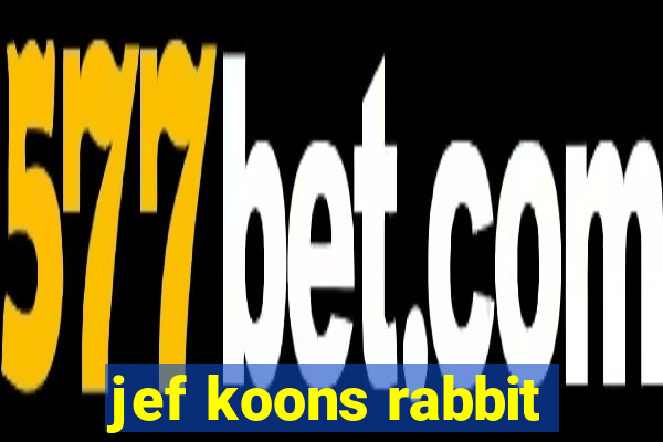 jef koons rabbit