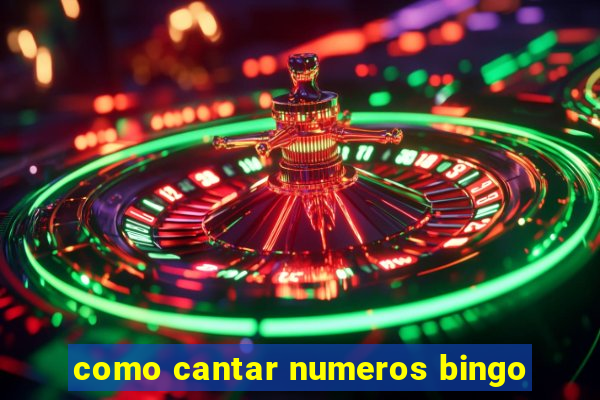 como cantar numeros bingo