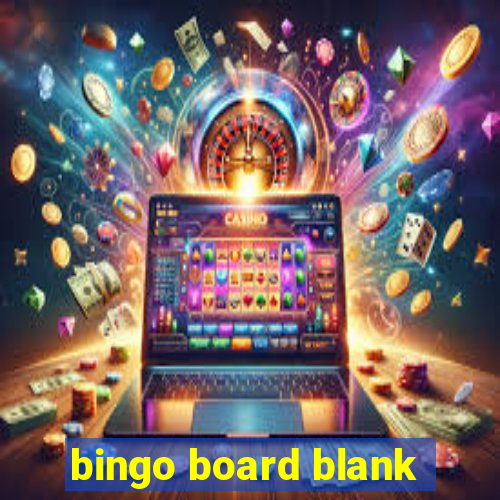 bingo board blank