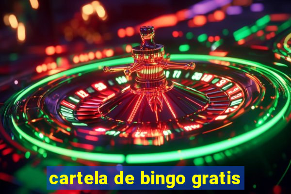 cartela de bingo gratis