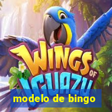 modelo de bingo