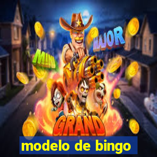 modelo de bingo