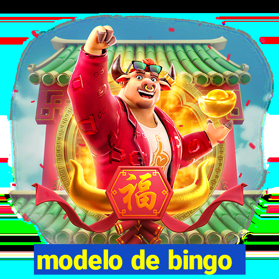 modelo de bingo