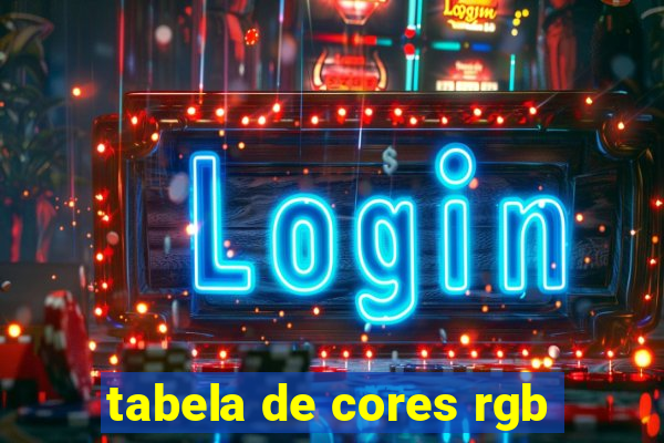 tabela de cores rgb