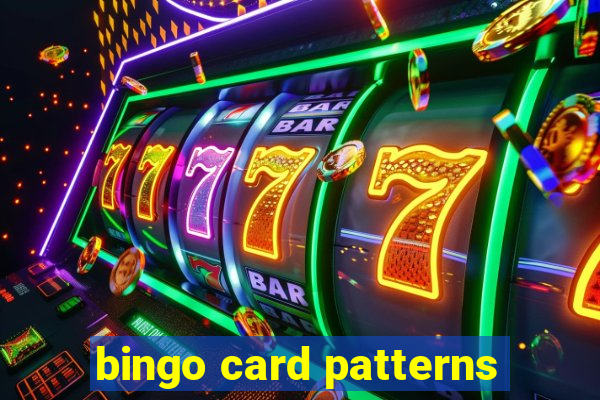 bingo card patterns