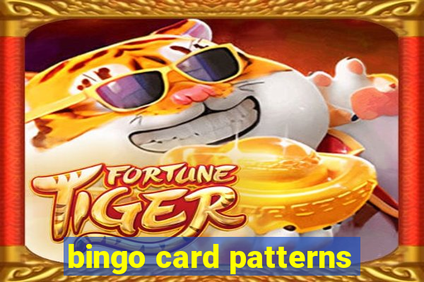 bingo card patterns