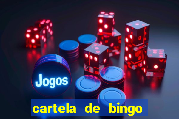 cartela de bingo ate 50