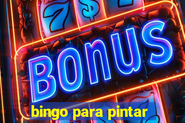 bingo para pintar