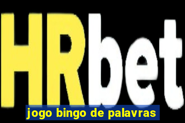 jogo bingo de palavras