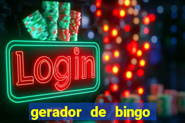 gerador de bingo cha de bebe