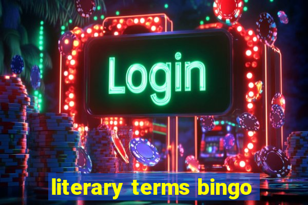 literary terms bingo