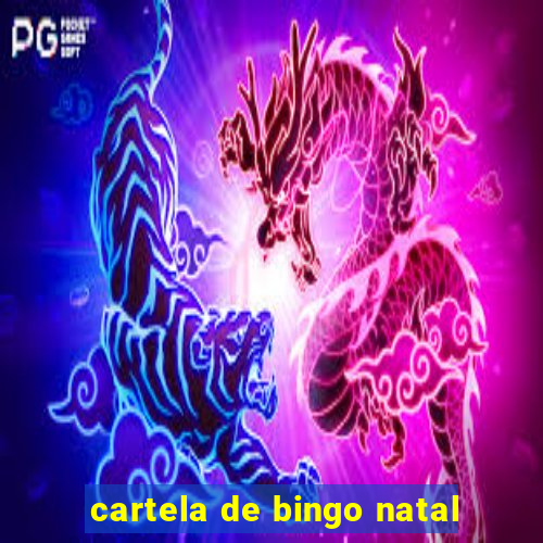 cartela de bingo natal